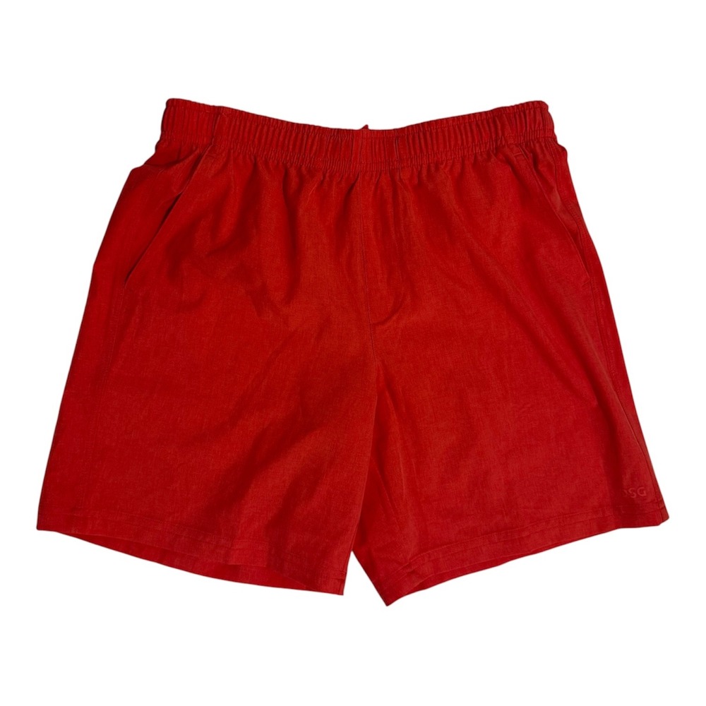 DSG Boys Agility Heather Short Cabana Coral Heather Red Orange Size Medium NWT